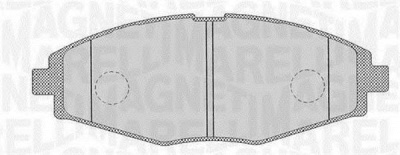 MAGNETI MARELLI 363916060164 -  Комплект тормозных колодок, дисковый тормоз